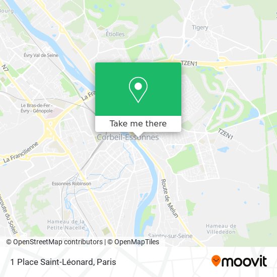 Mapa 1 Place Saint-Léonard