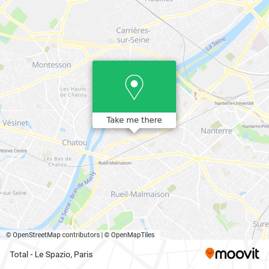 Total - Le Spazio map