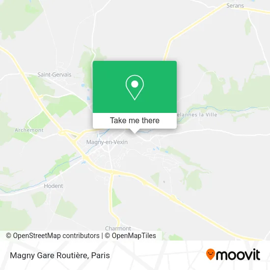 Magny Gare Routière map