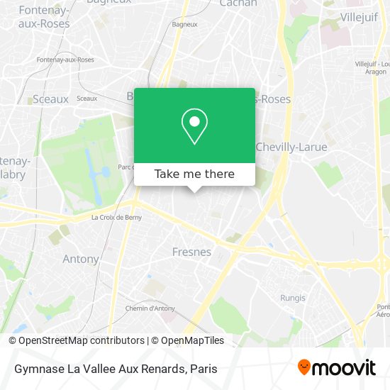 Gymnase La Vallee Aux Renards map