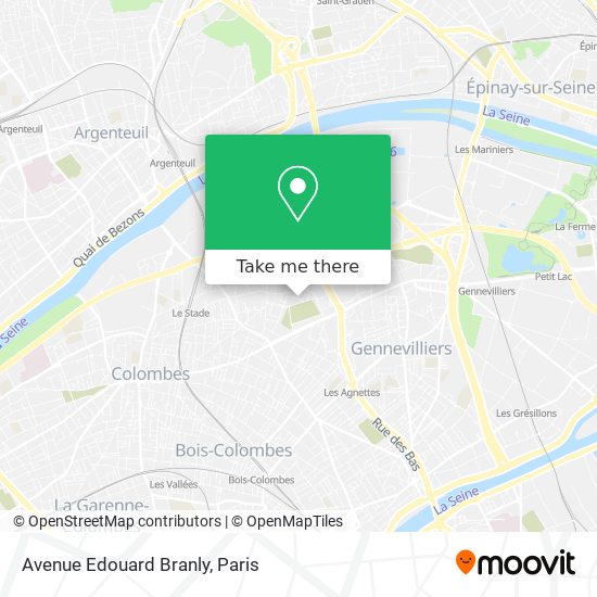 Mapa Avenue Edouard Branly