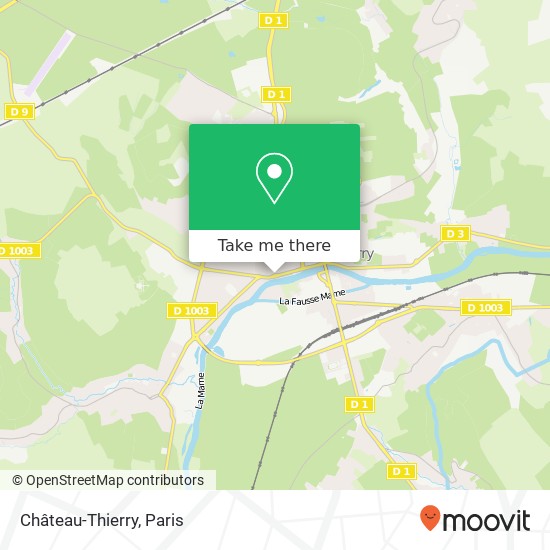 Château-Thierry map