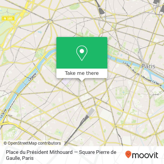 Place du Président Mithouard — Square Pierre de Gaulle map