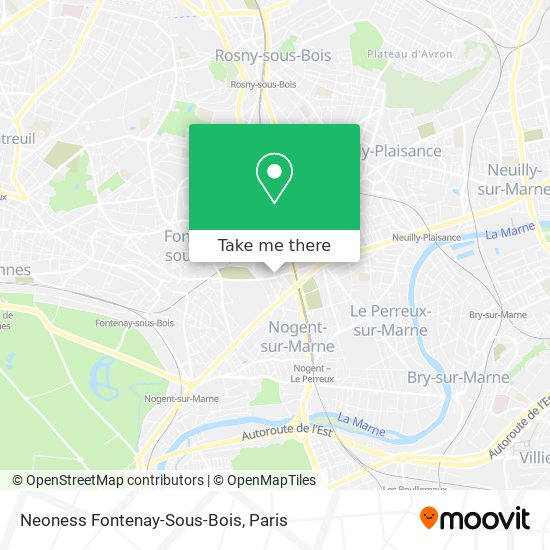 Mapa Neoness Fontenay-Sous-Bois