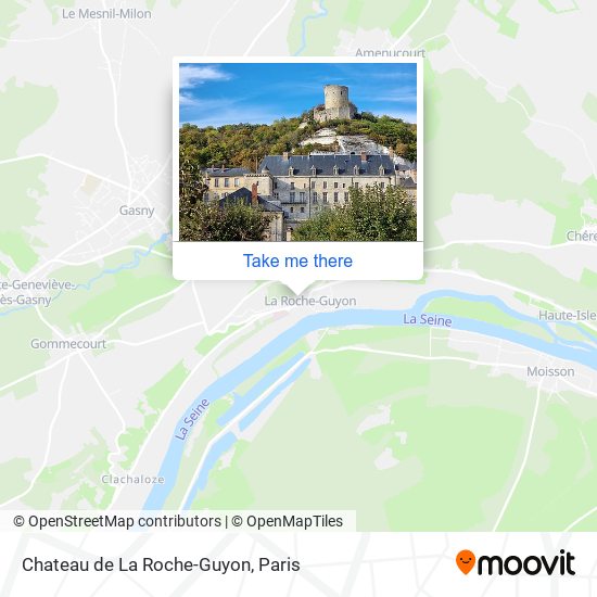 Mapa Chateau de La Roche-Guyon