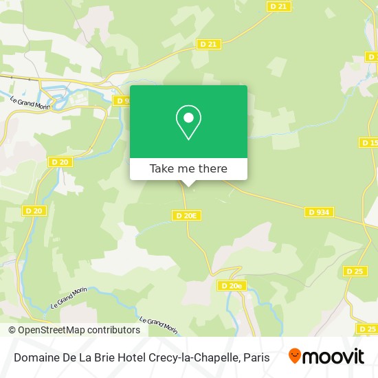 Domaine De La Brie Hotel Crecy-la-Chapelle map