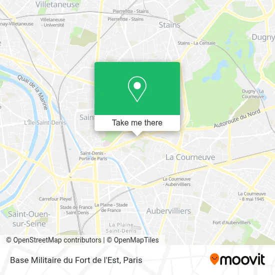 Base Militaire du Fort de l'Est map