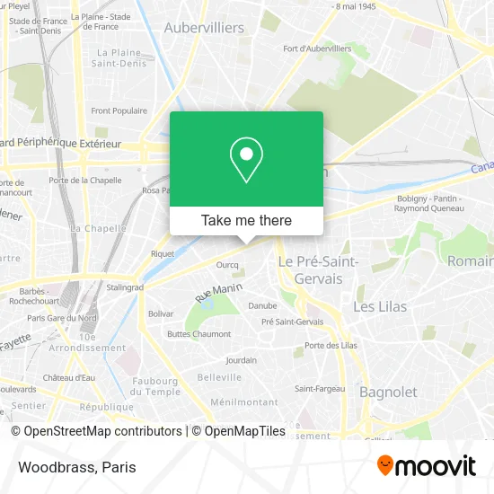 Woodbrass map
