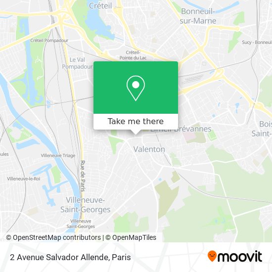 Mapa 2 Avenue Salvador Allende