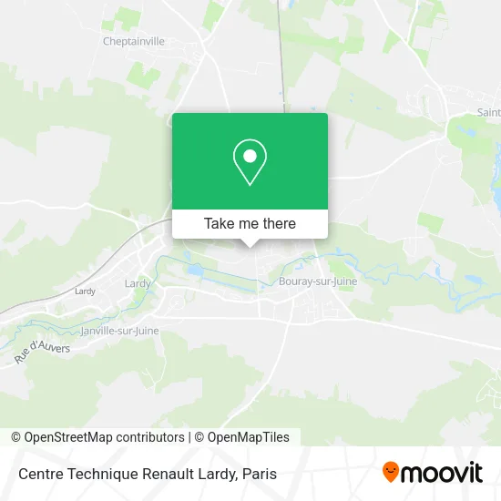 Centre Technique Renault Lardy map