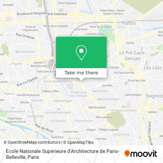 École Nationale Supérieure d'Architecture de Paris-Belleville map