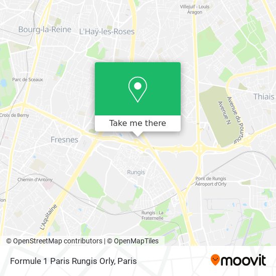 Mapa Formule 1 Paris Rungis Orly