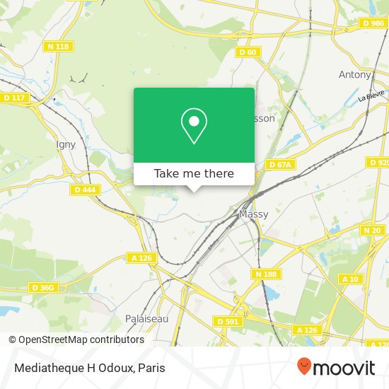 Mediatheque H Odoux map