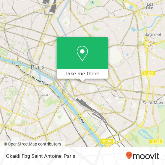 Okaïdi Fbg Saint Antoine map