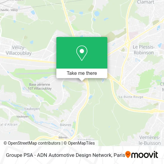 Groupe PSA - ADN Automotive Design Network map