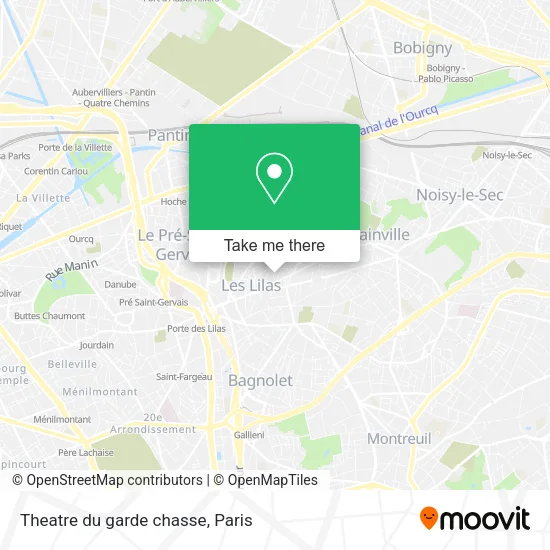 Theatre du garde chasse map