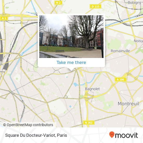 Mapa Square Du Docteur-Variot