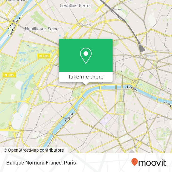 Mapa Banque Nomura France
