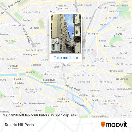 Mapa Rue du Nil