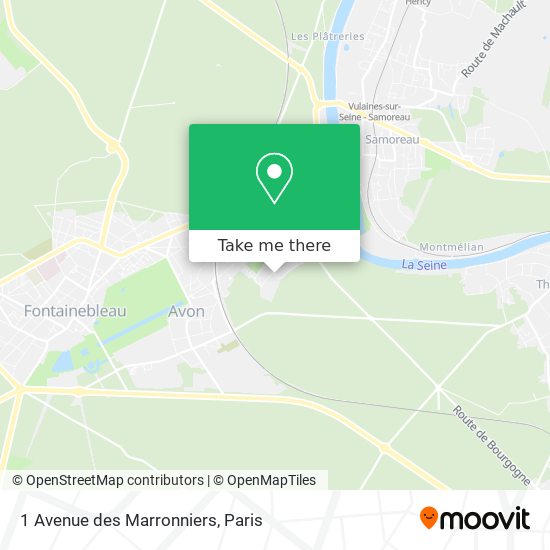 1 Avenue des Marronniers map