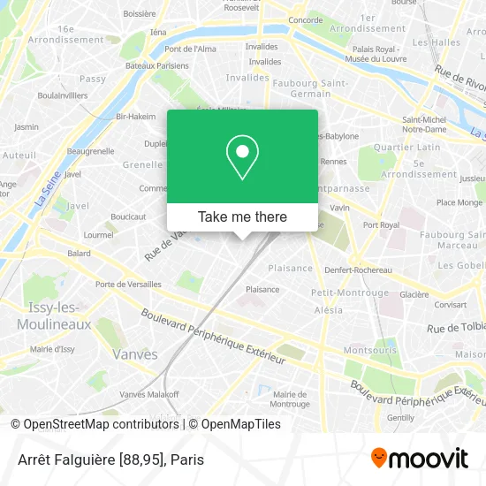 Arrêt Falguière [88,95] map