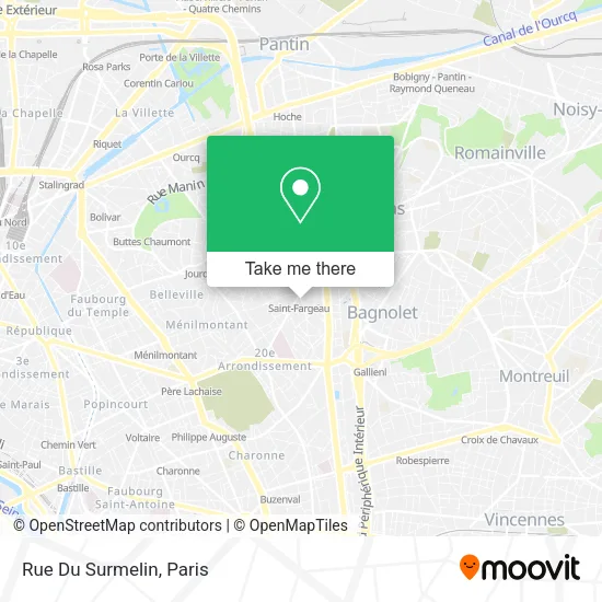 Rue Du Surmelin map