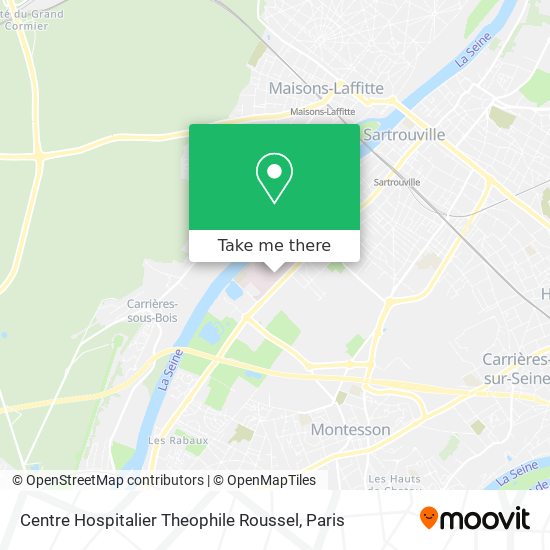 Mapa Centre Hospitalier Theophile Roussel