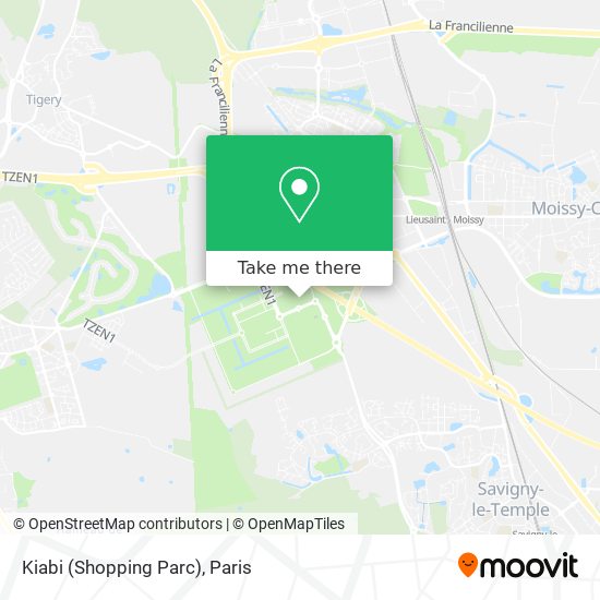 Mapa Kiabi (Shopping Parc)