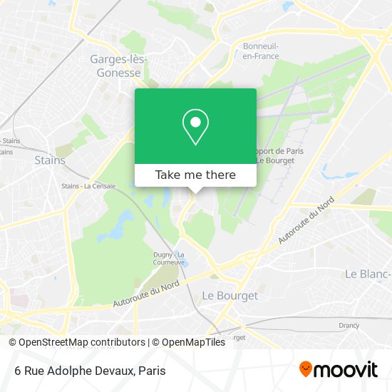 Mapa 6 Rue Adolphe Devaux