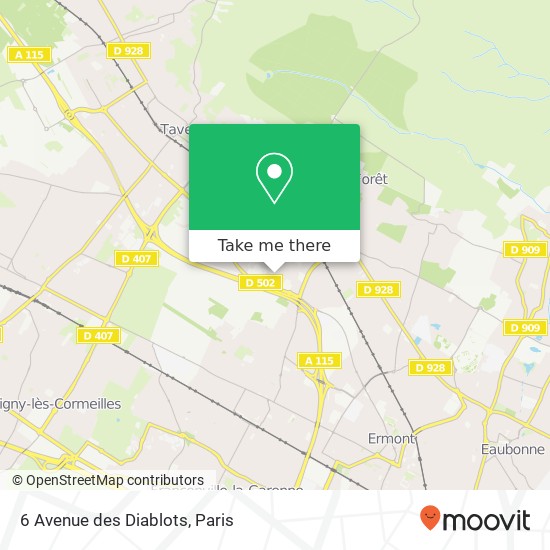 6 Avenue des Diablots map