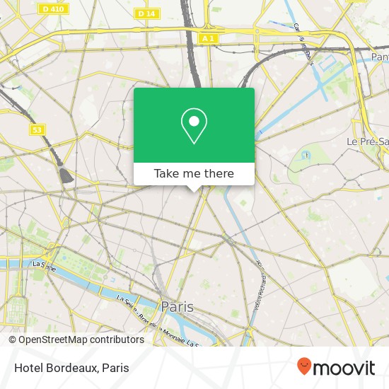 Hotel Bordeaux map