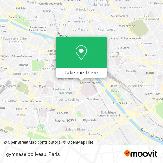 gymnase poliveau map