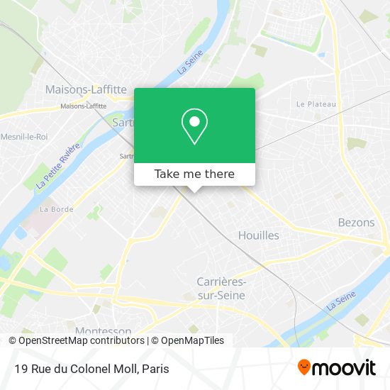 Mapa 19 Rue du Colonel Moll