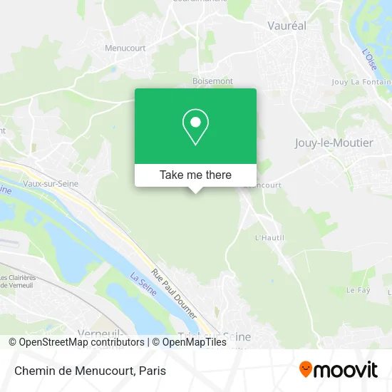 Chemin de Menucourt map