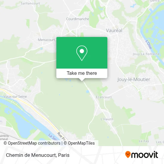 Chemin de Menucourt map