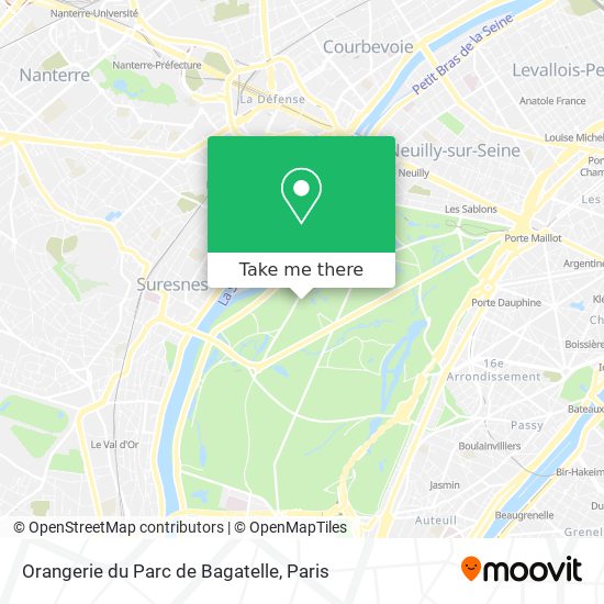 Orangerie du Parc de Bagatelle map