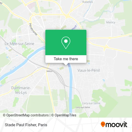Stade Paul Fisher map
