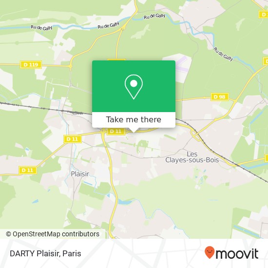 DARTY Plaisir map