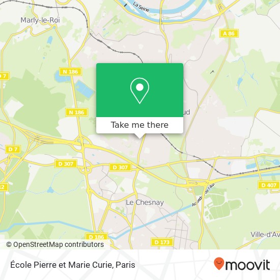 Mapa École Pierre et Marie Curie