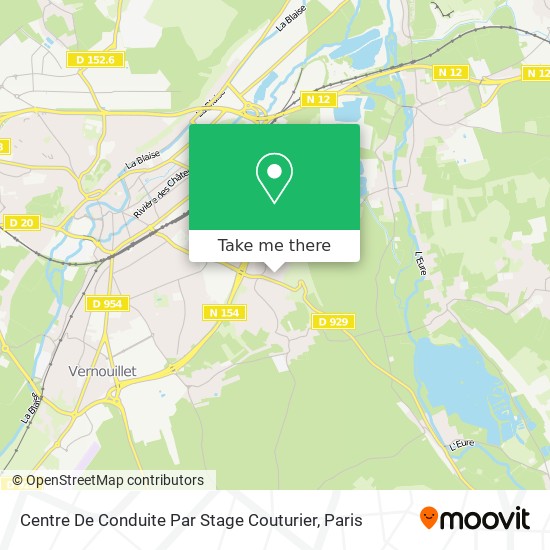Centre De Conduite Par Stage Couturier map