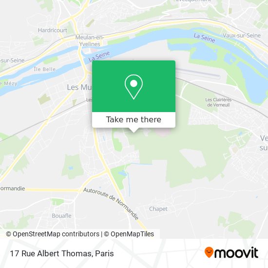 Mapa 17 Rue Albert Thomas
