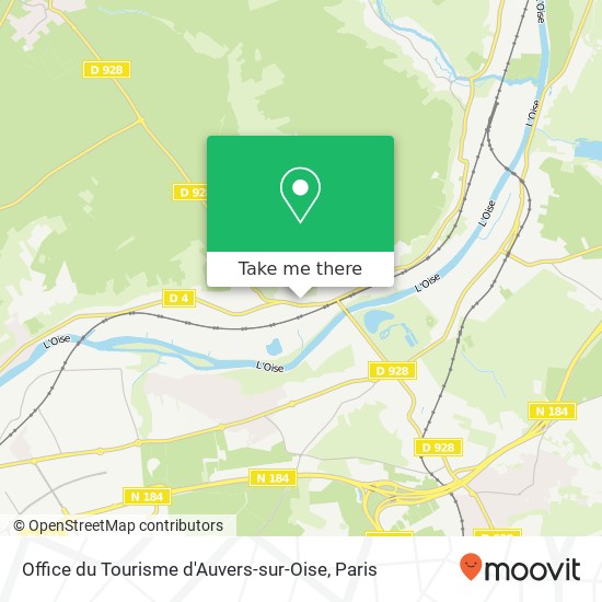 Mapa Office du Tourisme d'Auvers-sur-Oise