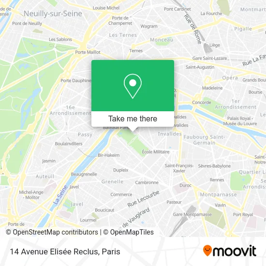14 Avenue Elisée Reclus map