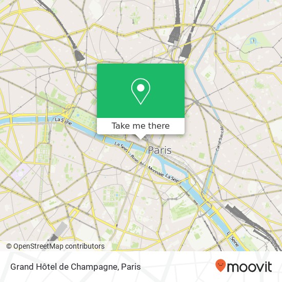 Mapa Grand Hôtel de Champagne