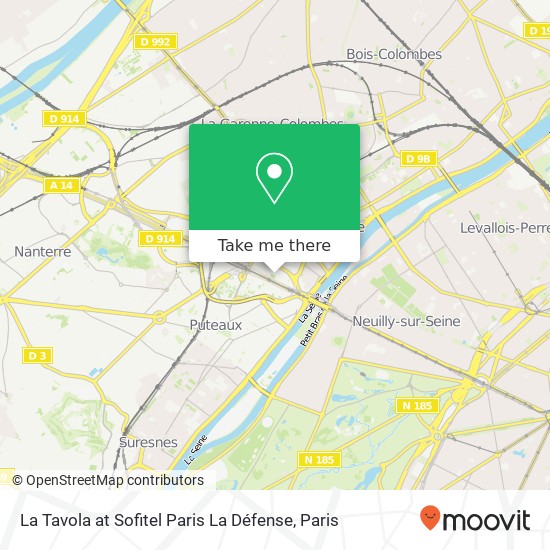 Mapa La Tavola at Sofitel Paris La Défense