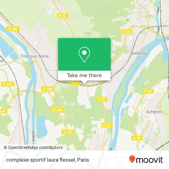 complexe sportif laura flessel map