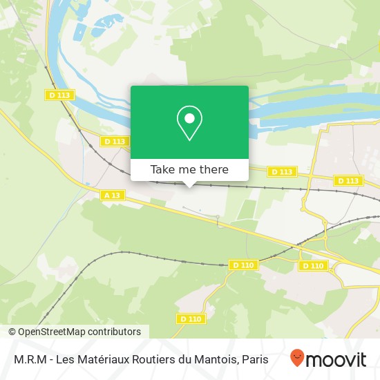 Mapa M.R.M - Les Matériaux Routiers du Mantois