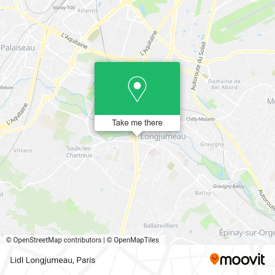 Lidl Longjumeau map