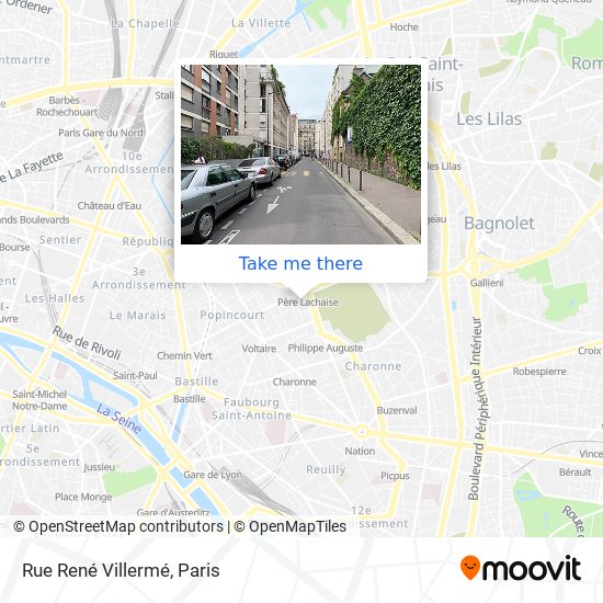 Rue René Villermé map