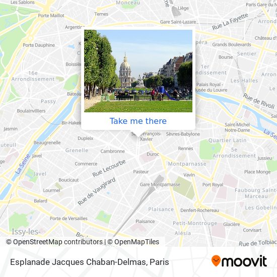 How to get to Esplanade Jacques Chaban-Delmas in Paris by Metro, Bus ...